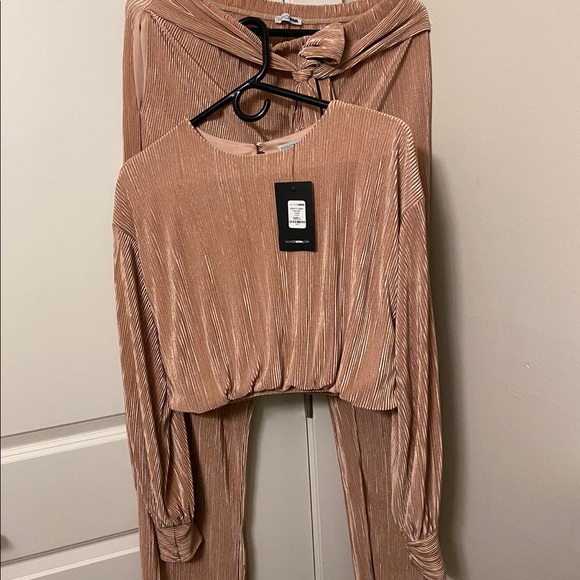 Fashion Nova Pants - Satin Matching Set